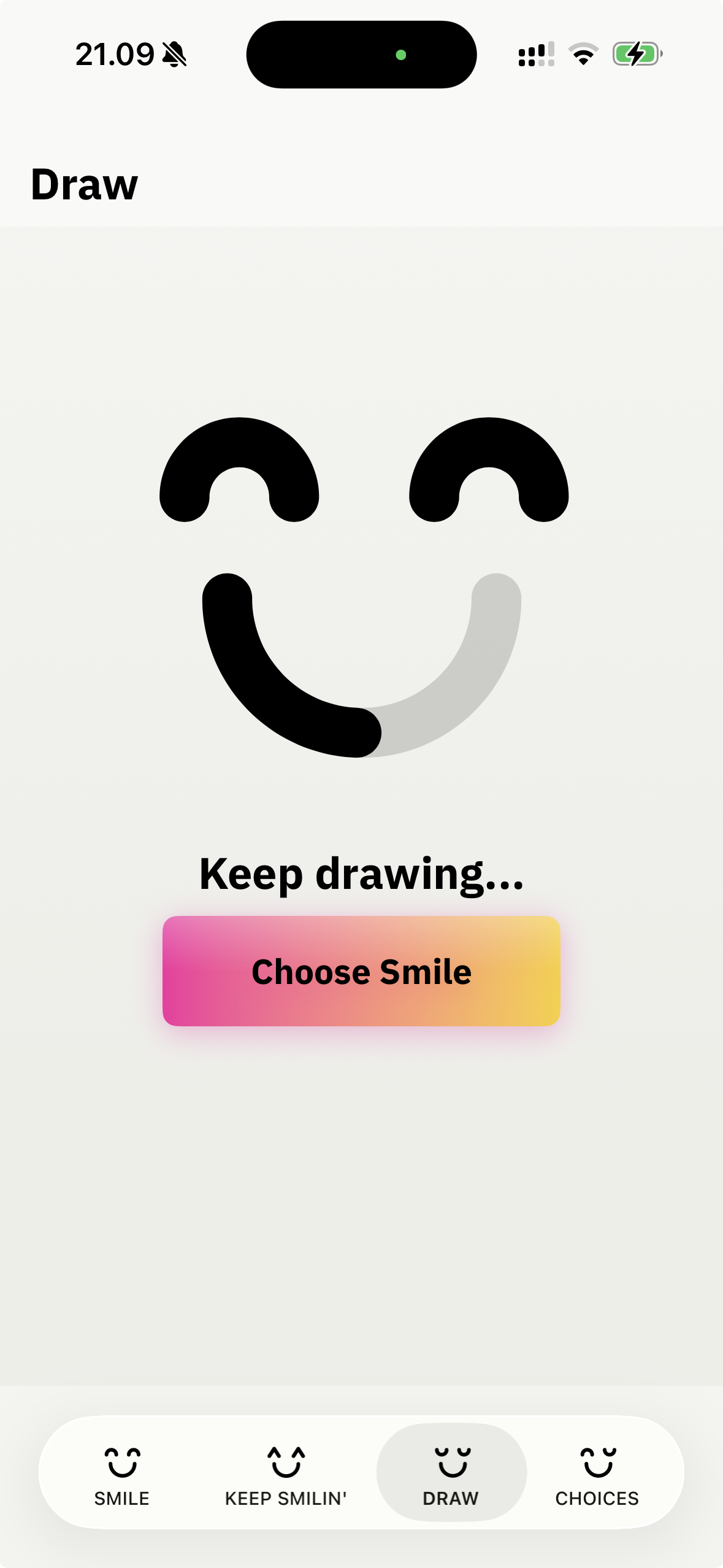 KeepSmilin' statistics and achievements